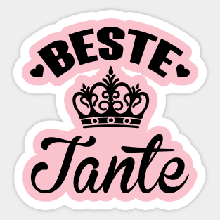 Beste Tante (Black( Sticker